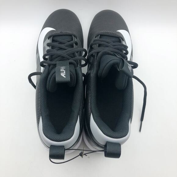 Nike Men's Alpha Menace 4 Shark Football Cleats 11.5 Wide Black Grey White NWOB - Picture 8 of 11